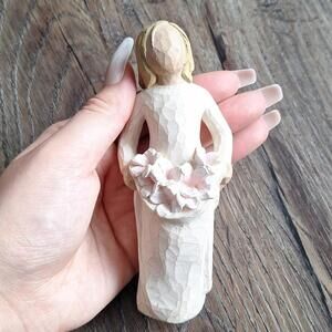 Willow Tree Angel Of Spring Wooden Hand Carved Figure 2001